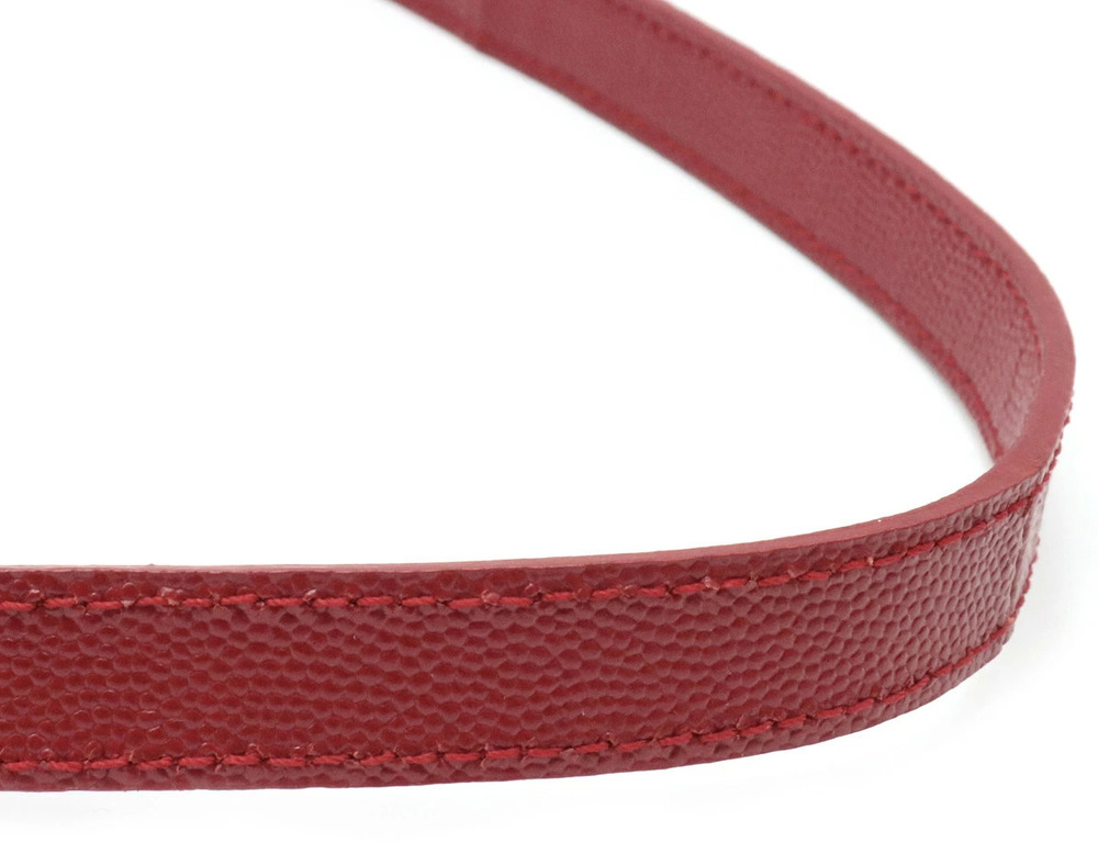 SAINT LAURENT PARIS Saint Museum 2way Shoulder Bag Leather Red - Picture 5 of 9